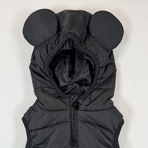 DISNEY PARKS Mickey Mouse Puffer Vest With Ears XXS Cozy Winter - Picture 2 of 11